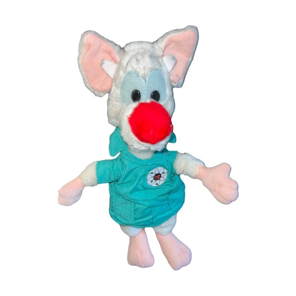 Warner Bros Animaniacs Pinky Acme Lab Plush Doll Vintage 1997 WB Cartoon - Picture 1 of 16